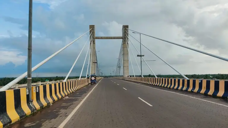 Hatania-Doania bridge at Namkhana on the Kolkata to Bakkhali route.