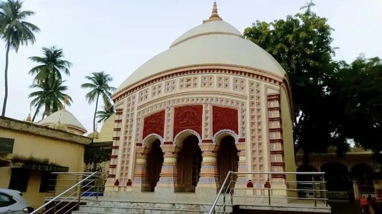 Shiva temple with terracotta art at Sarbamangala Temple Burdwan.
