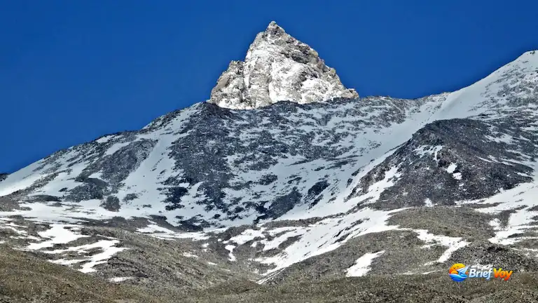 Reo Purgyil mountain peak in Himachal Pradesh.